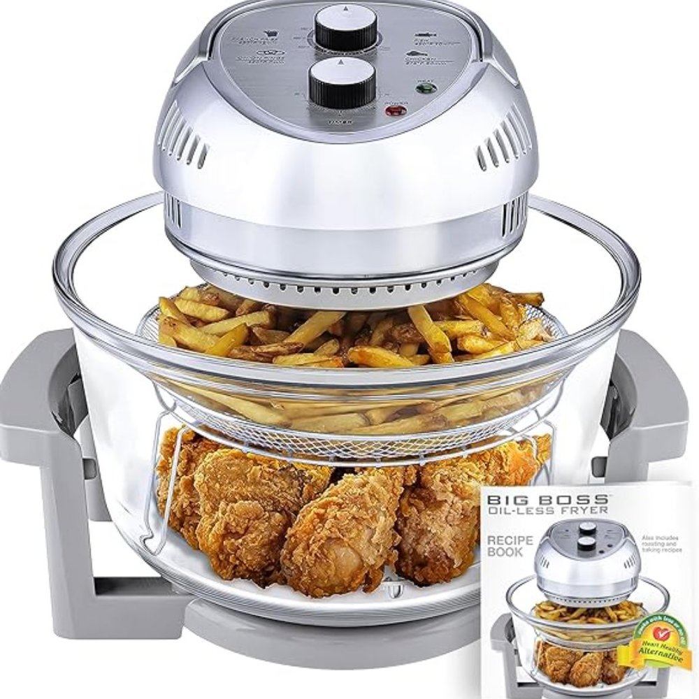 NEW Big Boss 16Qt Air Fryer Oven With Built In Timer